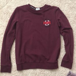 PINK Maroon Pullover Sweater